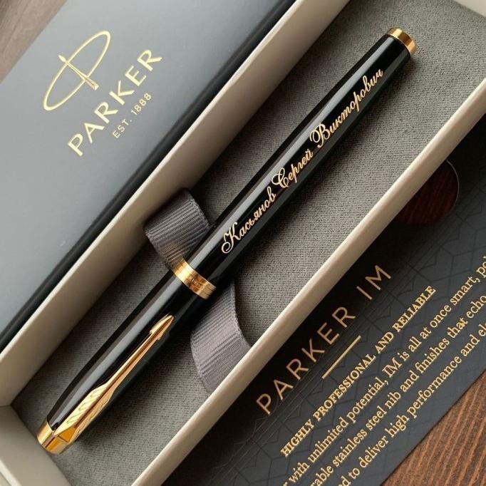 

PULPEN PARKER ORIGINAL IM ROLLER BALL BLACK LQ GT GRATIS GRAFIR NAMA TA