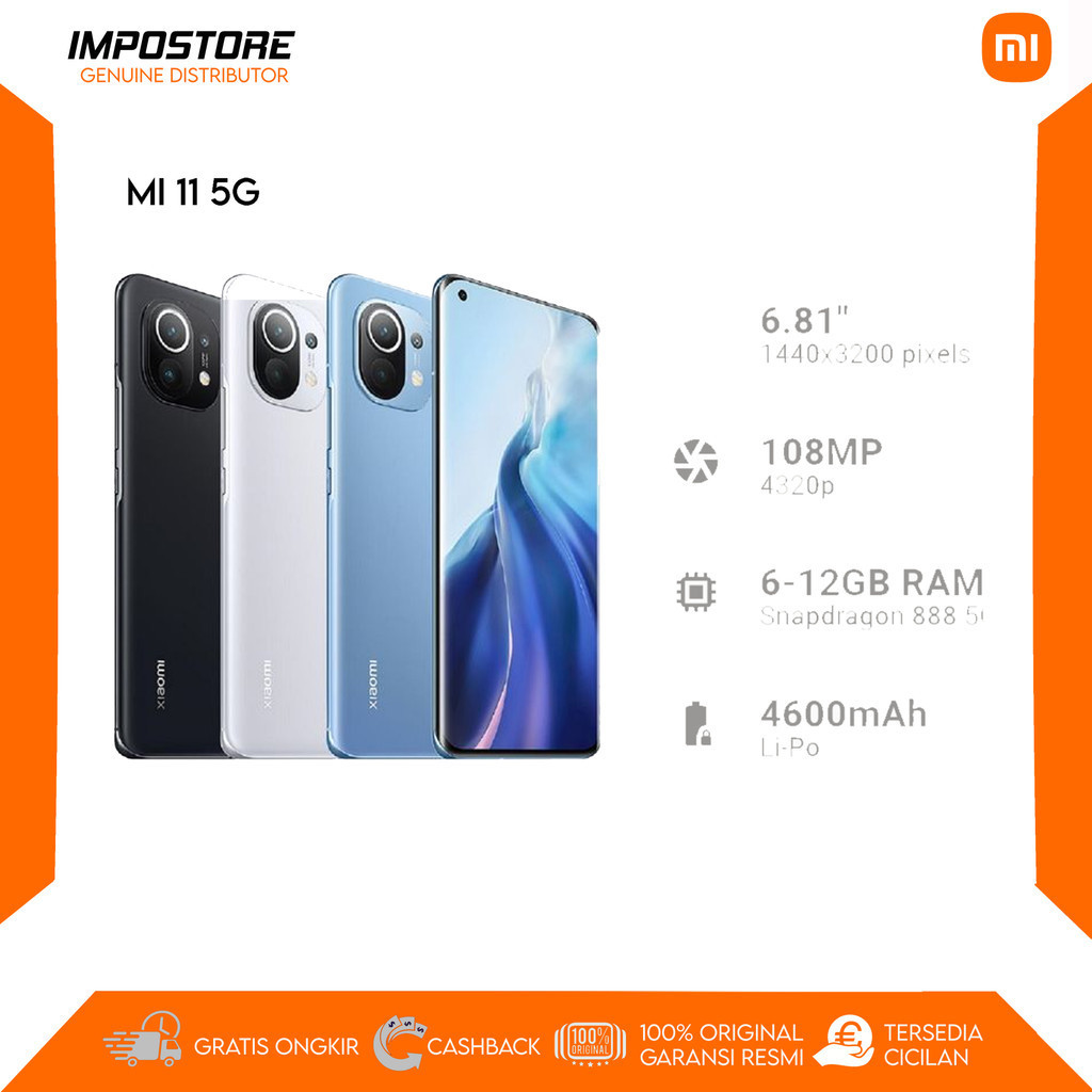 XIAOMI MI 11 5G - 8/256GB - SNAPDRAGON 888 - REPACK