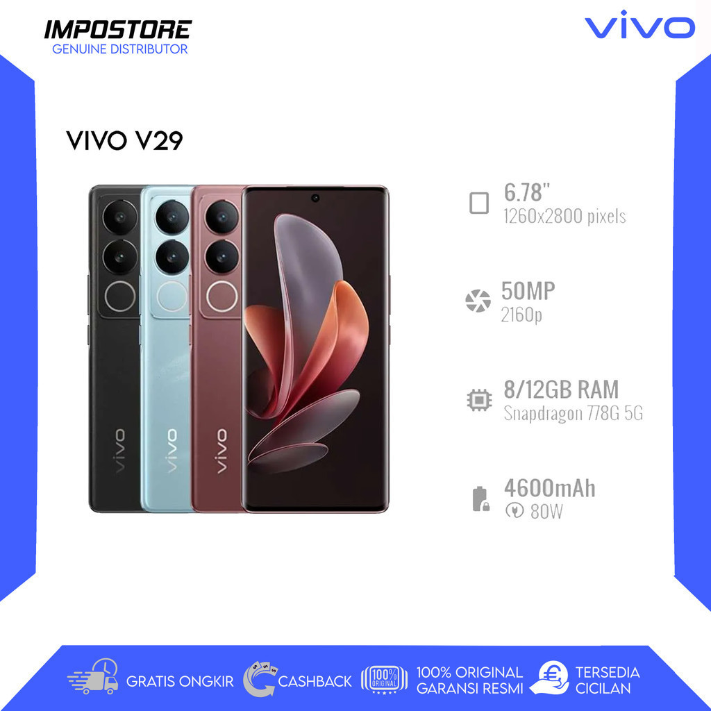 VIVO V29 - 12/512 GB - SNAPDRAGON 778G - REPACK