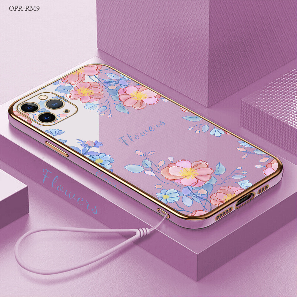 Casing Hp Untuk Realme 9 9i 10 11 C3 C2 C1 Pro Plus Pro+ 4G 5G Phone Case Flowers 2257 Soft Casing K