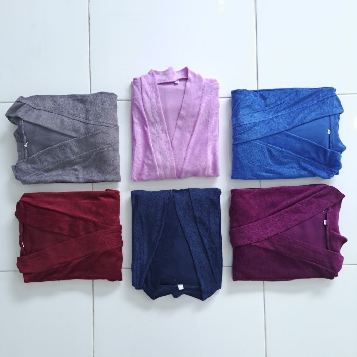 Handuk Kimono Dewasa Polos Standar / Jubah Mandi Dewasa / Bathrobe