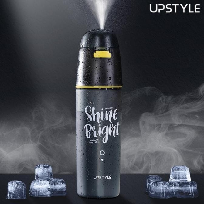 BOTOL AIR MINUM 600 ML SPRAY UPSTYLE SPORT WATER BOTTLE FROSTED