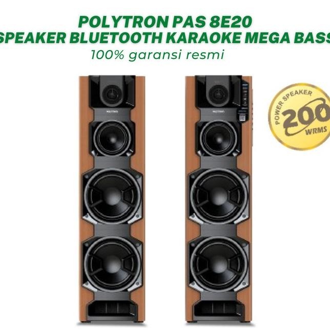 Speaker Aktif Polytron Pas 8E20 Speaker Bluetooth Karaoke Super Bass