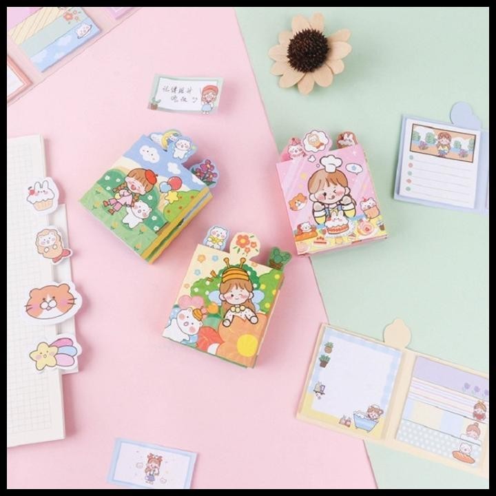 

DISKON STICKY NOTES 1 SET KARAKTER LUCU JAPANESE / PEMBATAS BUKU SUPER LUCU !