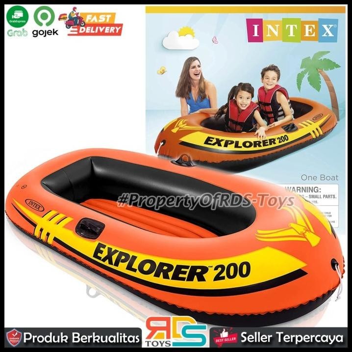 TERMURAH INTEX 58330 PERAHU KARET EXPLORER 200 ANAK & DEWASA / PERAHU ANAK 