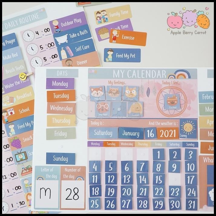 

TERBARU CALENDAR AND DAILY ROUTINE - MONTESSORI !!!!