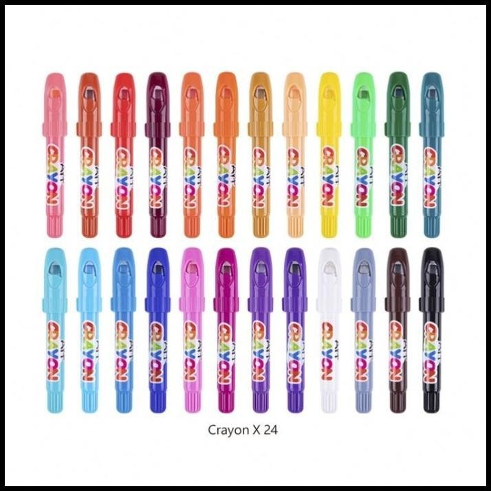 

BEST DEAL TOOKYLAND SILKY WASHABLE CRAYON 24 COLORS (TUBE) NEW DESIGN WITH TUBE !!!!!!!