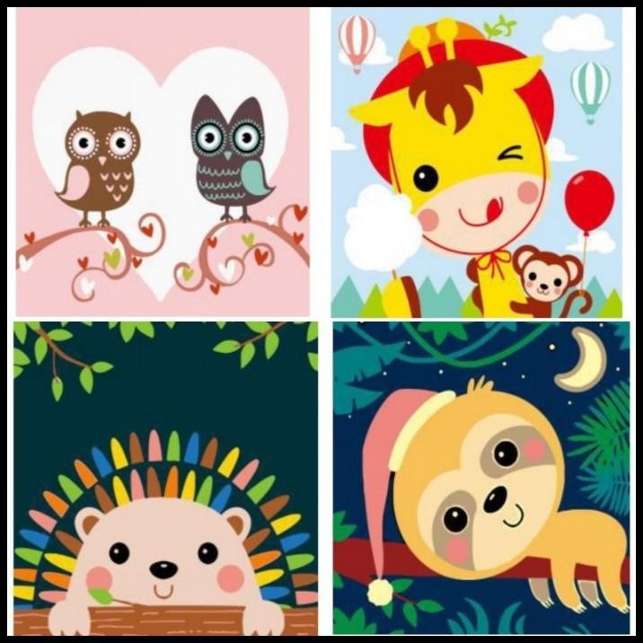 

TERBARU CANVAS PAINTING WITH NUMBER MEWARNAI KANVAS MELUKIS KANVAS 20X20 SET !