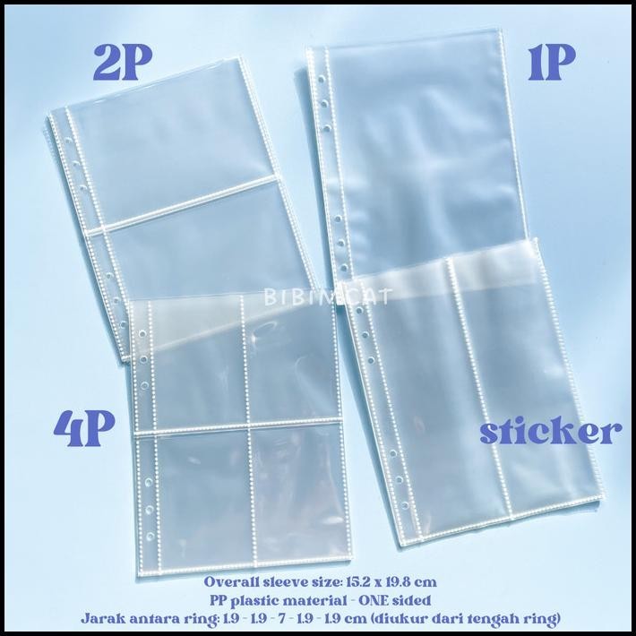 

HOT DEAL (A5 SIZE) 10 LEMBAR SLEEVE BINDER A5 6 RING - ONE SIDE !!!!!