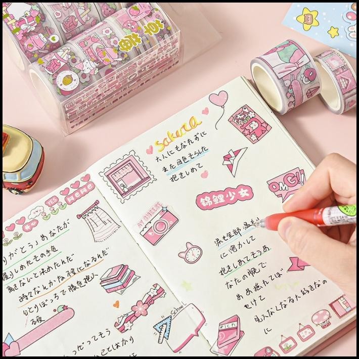 

HOT DEAL STIKER ROLL WASHI LUCU