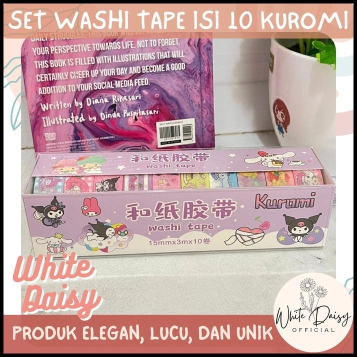 

TERBARU SET WASHI TAPE ISI 10 KUROMI LUCU IMUT HADIAH UNIK GIFT MELODY PURIN !!!!!!