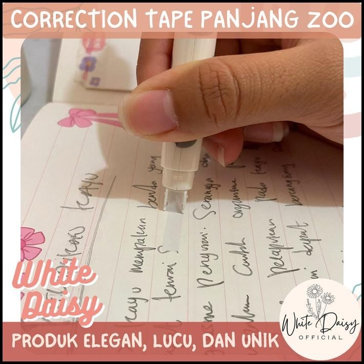 

BEST DEAL CORRECTION TAPE ZOO ANIMAL PANJANG PREMIUM BEBEK SAPI DUCK KUCING LUCU