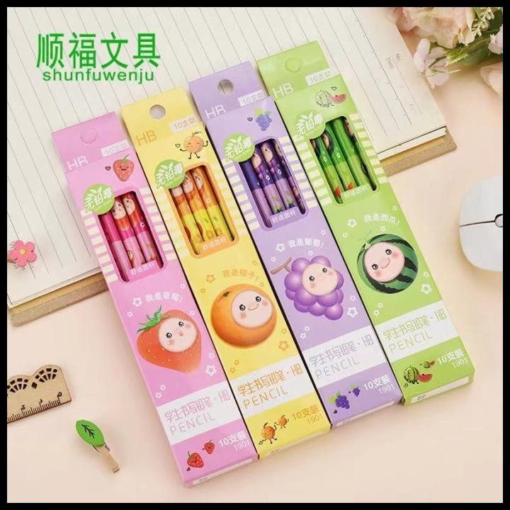 

TERMURAH SET PENSIL LUCU SET PENSIL MOTIF BUAH !!!!!