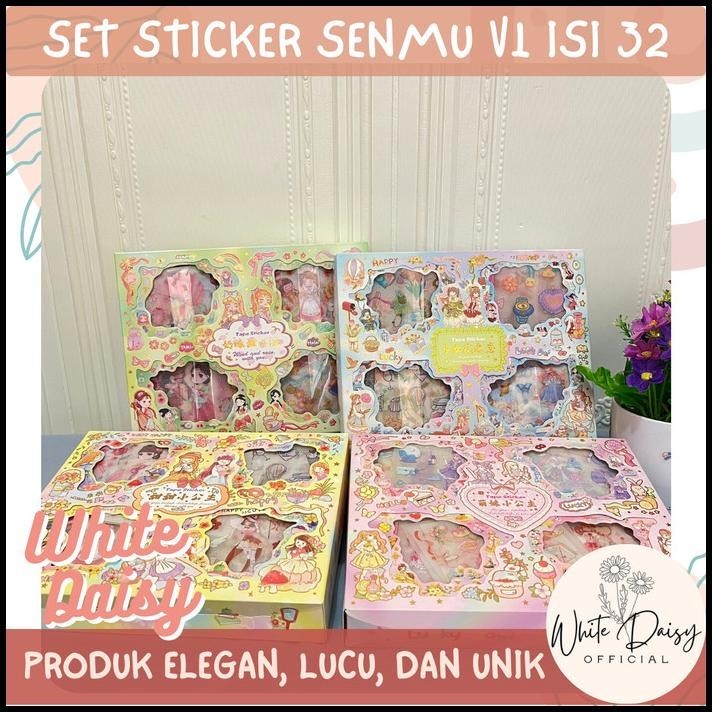 

BEST DEAL STICKER SET PREMIUM SENMU V1 PINK ROSE WARM WINTER ISI 36 PACK MOTIF !!!