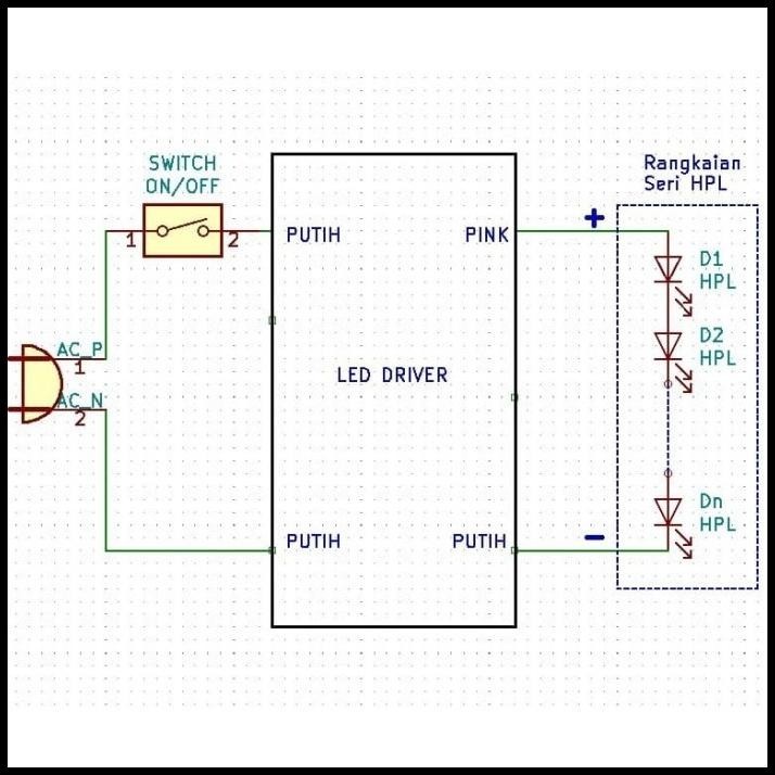 TERBARU LED DRIVER AC TO DC 24WATT*1 WATT, SERI HPL 1W 8 W-24W, 24 TITIK 1WATT