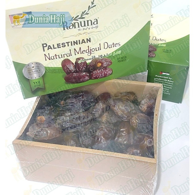 

Kurma Medjool 1KG Jumbo Palestin MedJol Natural Dates Asli Palestine