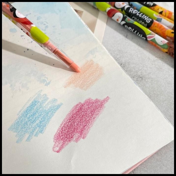 

BEST DEAL KRAYON PUTAR ISI 12 WARNA MOTIF ANIMAL CUTE UNIK /ROLLING CRAYON 1 SET !!