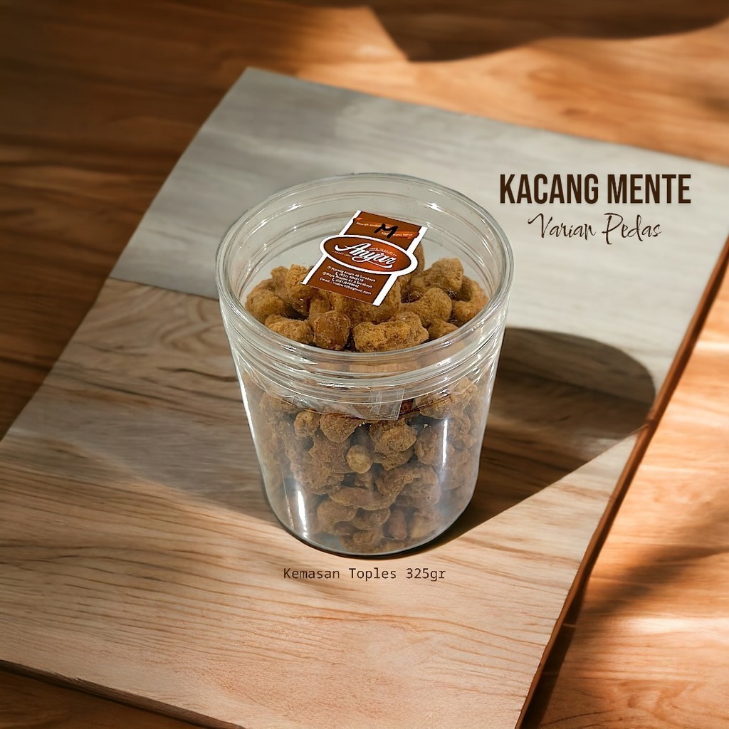 

Kacang Mente Pedas Manis Kemasan Tabung ±325gr