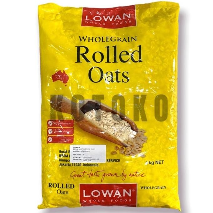 

Lowan Whole Grain Rolled Oat / Rolled Oats 1kg BS