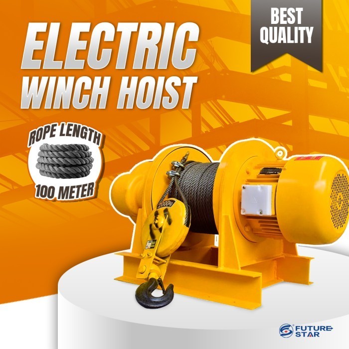 ELECTRIC WINCH HOIST 1 - 5 TON 100 METER / KATROL ELEKTRIK 100 METER