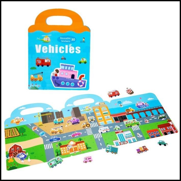 

TERMURAH BUKU STICKER MAGNET ANAK/REUSABLE STICKER /STICKER ACTIVITY BOOK !!!