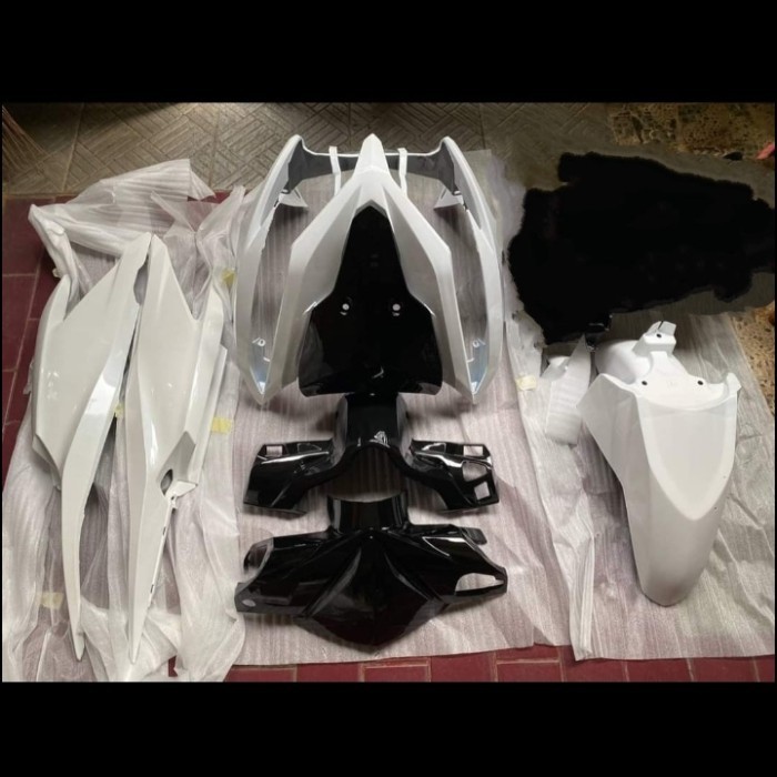 Cover Full Body Bodi Halus Vario 125 Old Lama 2013 2014 Warna Putih