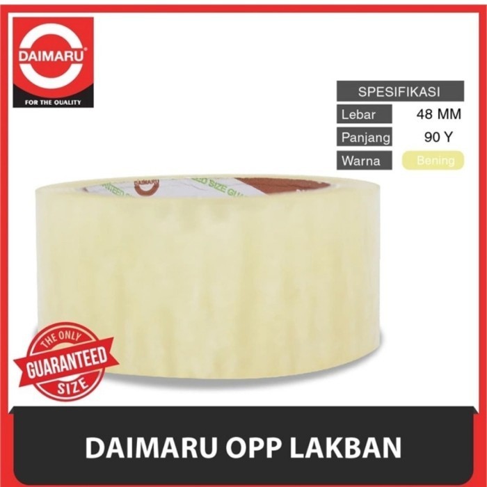

langsung order saja] Daimaru Lakban Bening 2 inch 90 year 48 mm Selotip Tape Lem Perekat 2