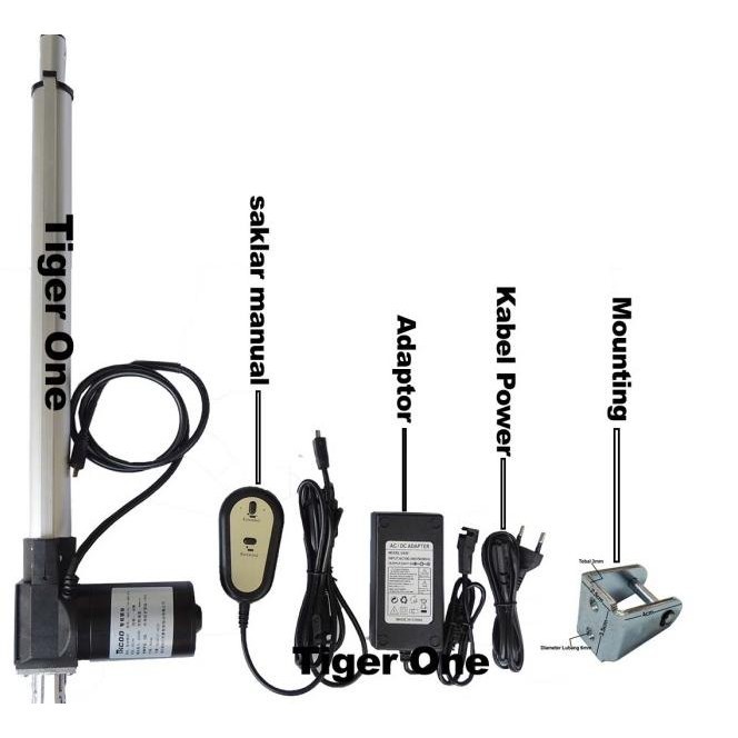 Aktuator, Actuator 24V Linear Aktuator, Linear Actuator 50Cm 6000N