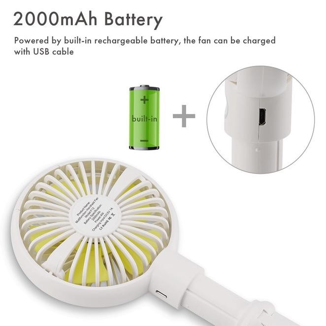 Inone Kipas Angin Mini Portable Rechargeable With Tripod Awet Garansi Fagenor