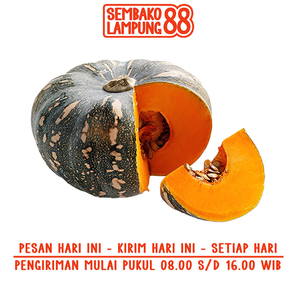 

Labu Parang Labu Kuning / Waluh Potong +-300 Gr | Sembako Lampung 88