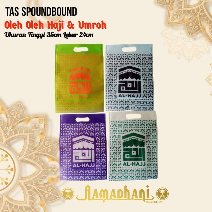 

siap kirim] Tas Spoundbond Al - Hajj 35x24