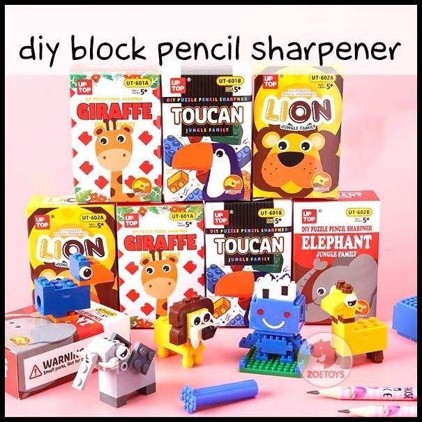 

TERMURAH ZOETOYS DIY BLOCK PENCIL SHARPENER | RAUTAN PENSIL PUZZLE LEGO BRICKS !!!!