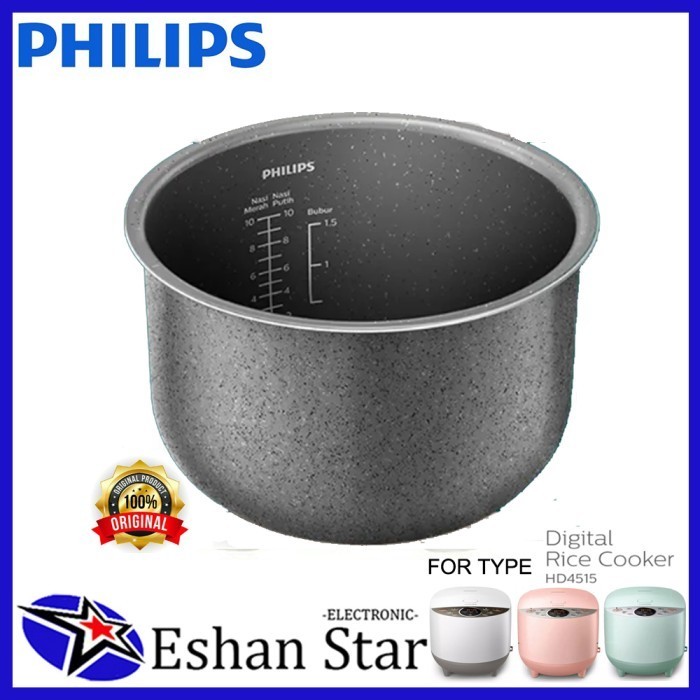Philips Panci Inner Pot Bakuhanseki Rice Cooker Hd4515