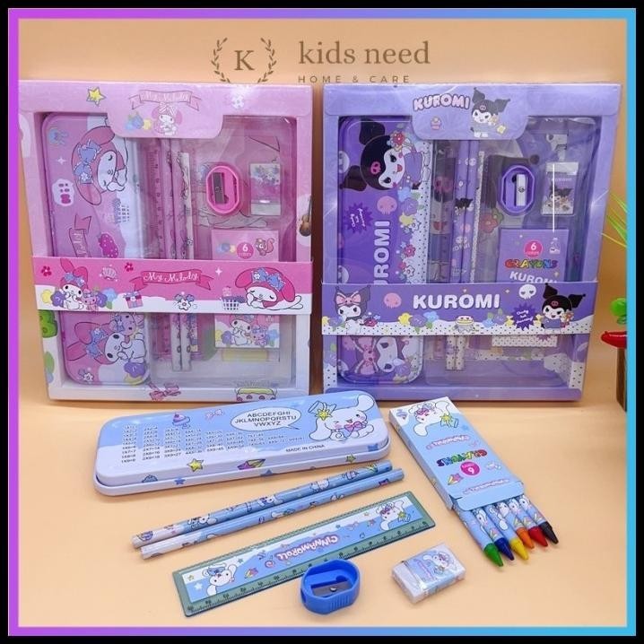 

HOT DEAL STUDY SET ANAK SET 7 IN 1 STATIONERY HADIAH ANAK KARAKTER LUCU MURAH
