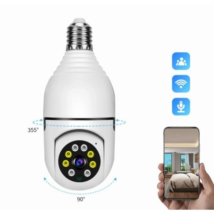 Camera Cctv Ip Bohlam Ptz Speed Dome Icsee Pro / Xmeye Full Hd 1080P