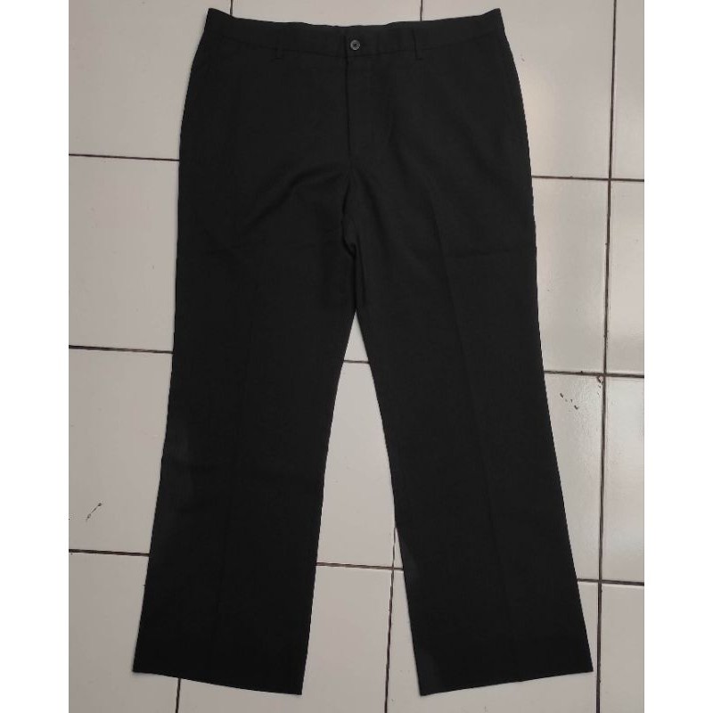 Celana Panjang Pria / Celana Bahan / Celana Formil warna Hitam merk G2000 Preloved