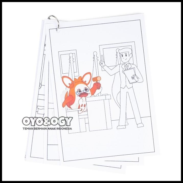 

BEST DEAL MAINAN EDUKASI BUKU GAMBAR MEWARNAI PROFESI OYO OGY COLORING PAPER A5 !