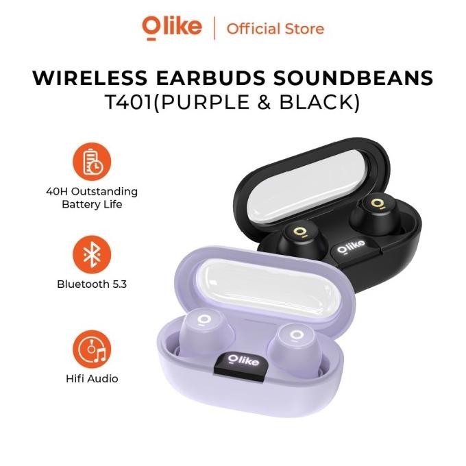 Baru Headset Tws Gaming Olike T401 Wireless Earbuds Soundbeans Bluetooth