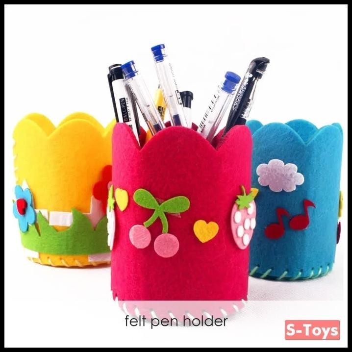 

HOT DEAL MAINAN DIY FELT PEN HOLDER / MAINAN KERAJINAN TANGAN TEMPAT PULPEN !!!!!