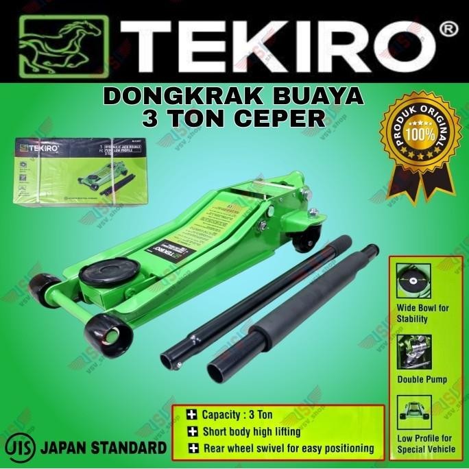 TEKIRO DONGKRAK BUAYA 3TON CEPER DONGKRAK BUAYA 3T DOUBLE PUMP