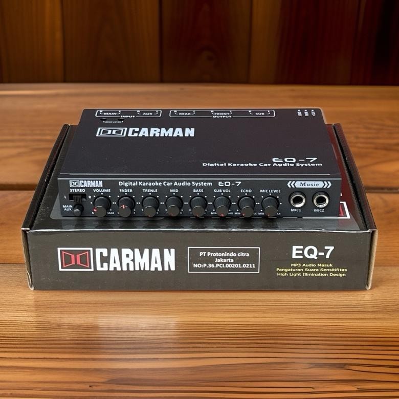 Barangmurahco Parametrik Equalizer Carman Eq-7 - Preamp Carman Eq7 2 Mic Input - Eq 7 Carman Murah