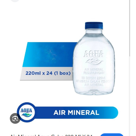 

Air Mineral Aqua 220ml Original