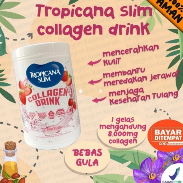 Tropicana Slim Collagen Drink Strawberry 200gr