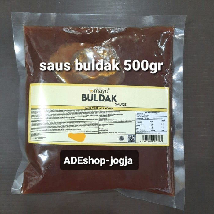 

\\\\\] OMAYO Buldak Sauce 500 gr Halal saus ayam pedas ala korea