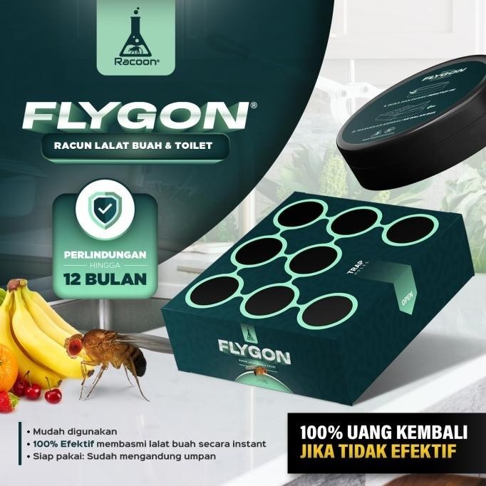 Racoon FLYGON Umpan Racun Lalat Buah & Kamar Mandi