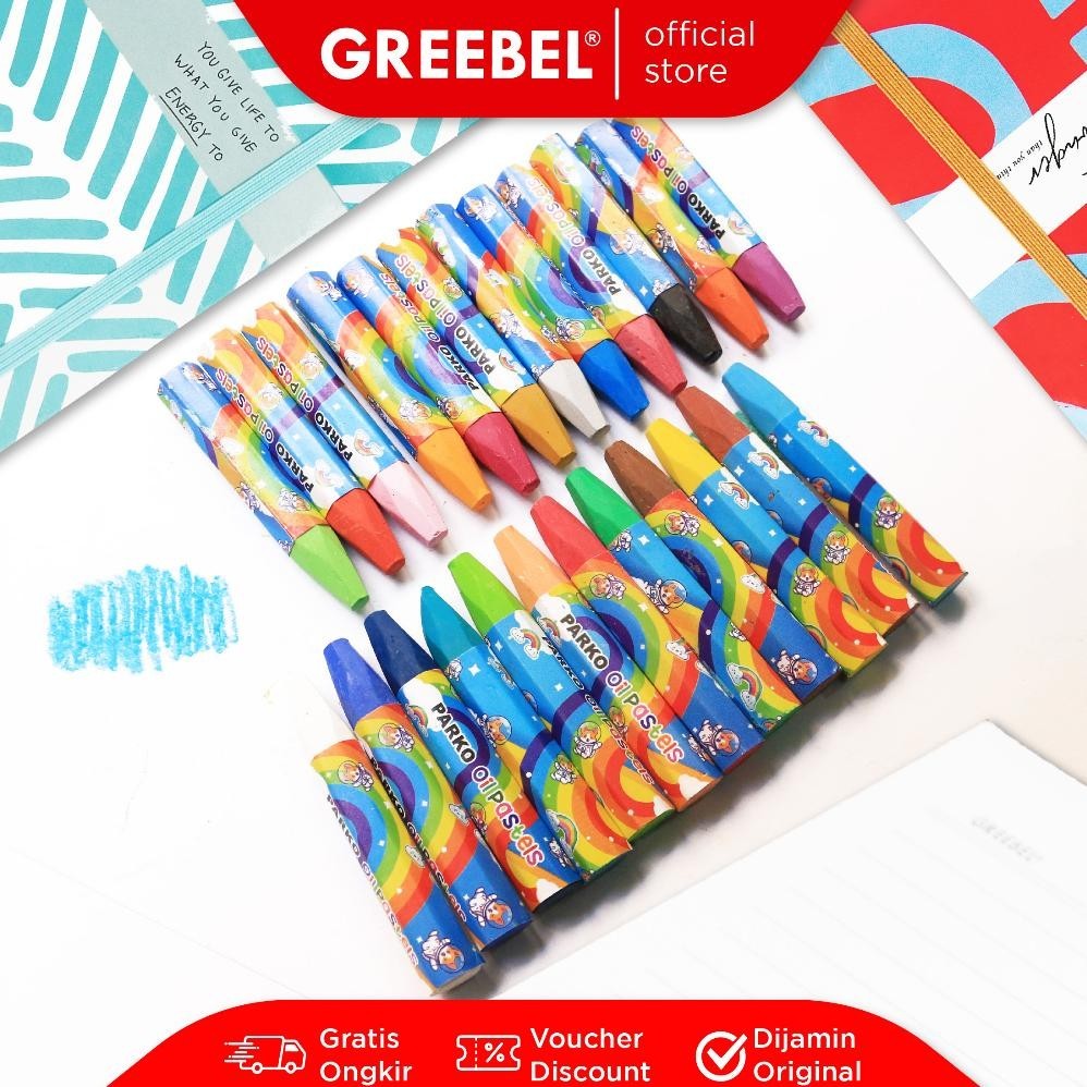 

y-76 PARKO OIL PASTEL isi 24 WARNA (PARKO) Crayon Krayon Art untuk Sekolah Anak & professional Sale