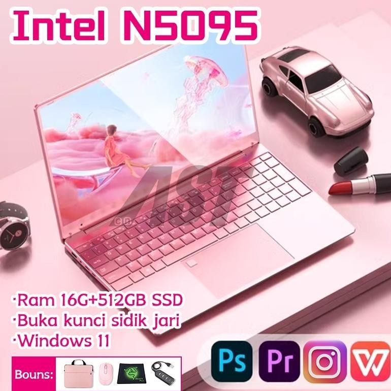 YANG BARUUU AST LAPTOP PINK 15.6 INCH BARU SLIM RAM 20G/16G+512GB SSD WINDOWS 11+BOUNS+OFFICE+KUNCI 