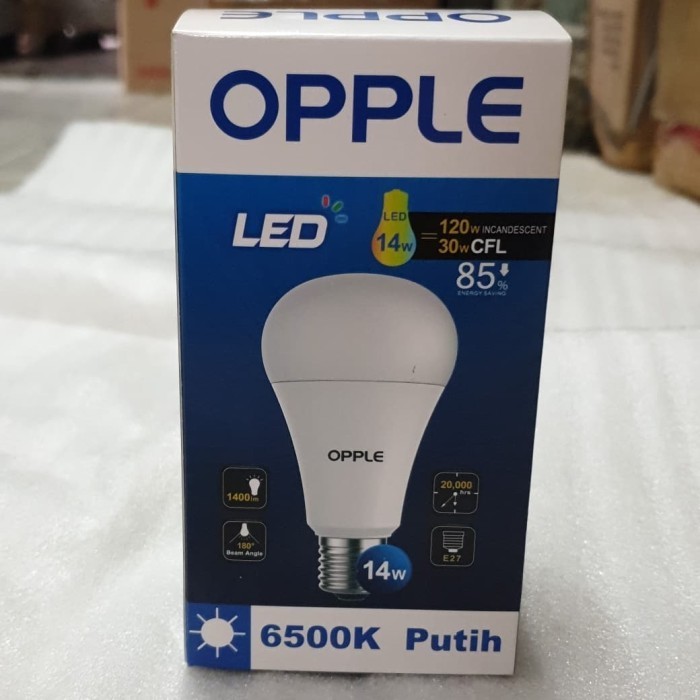 BOHLAM LAMPU LED BULB OPPLE 14 WATT WARM WHITE 6500K