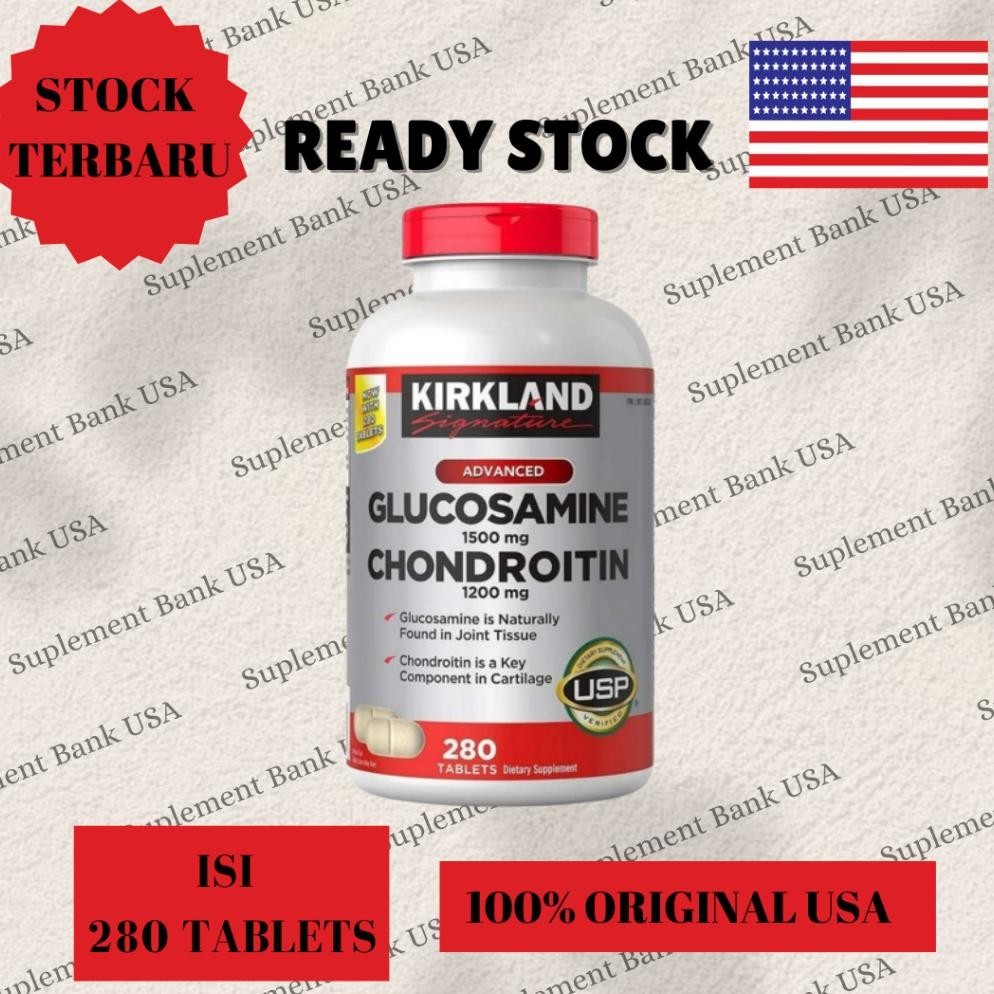 langsung kirim>>> [orinal usa] kirkland - glucosamine 1 mg & chondroitin 1200 mg