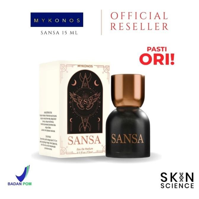 NEW Mykonos Sansa 15ML Travel Size Parfum Mykonos Tahan Lama